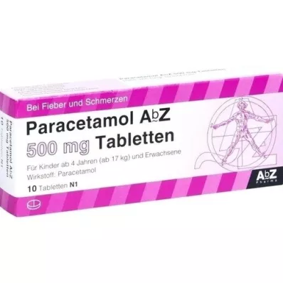 PARACETAMOL AbZ 500 mg tablets, 10 pcs