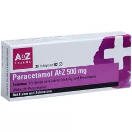 PARACETAMOL AbZ 500 mg tablets, 20 pcs