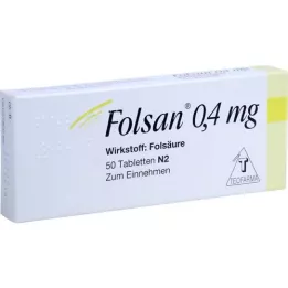 FOLSAN 0.4 mg tablets, 50 pcs