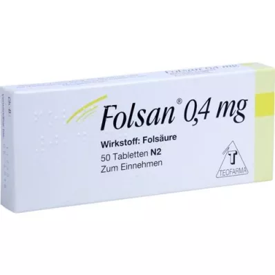 FOLSAN 0.4 mg tablets, 50 pcs FOLSAN 0.4 mg tablets, 50 pcs