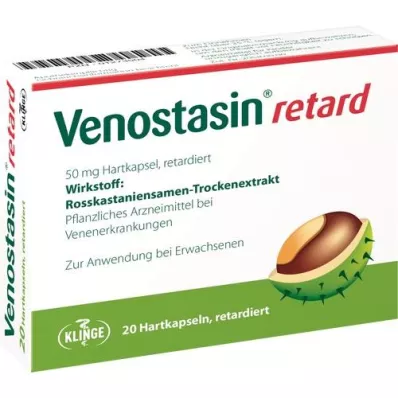 VENOSTASIN retard 50 mg hard capsule retarded, 20 pcs