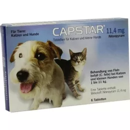CAPSTAR 11.4 mg tablets for cats/small dogs, 6 pcs