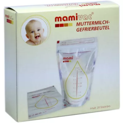 MAMIVAC Freezer bags for breast milk, 20 pcs MAMIVAC Freezer bags for breast milk, 20 pcs