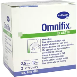 OMNIFIX elastic 2.5 cmx10 m roll, 2 pcs