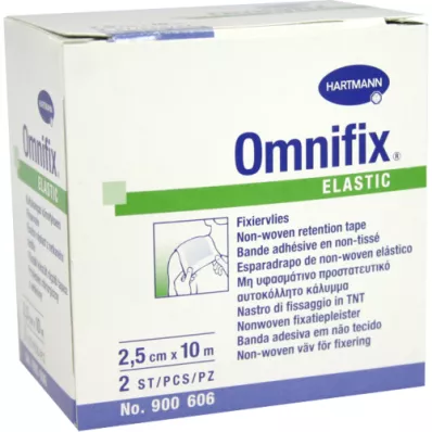 OMNIFIX elastic 2.5 cmx10 m roll, 2 pcs