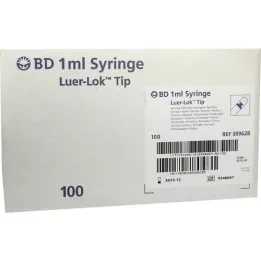 BD PLASTIPAK Spr.1 ml Luer Lok 3-piece, 100X1 ml