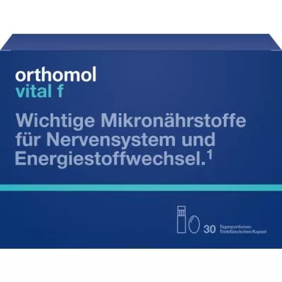 ORTHOMOL Vital F drinking bottle/capsule combination pack, 30 pcs