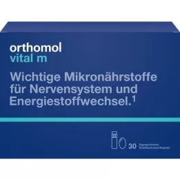 ORTHOMOL Vital M drinking bottle/capsule combination pack, 30 pcs