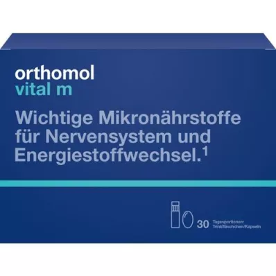 ORTHOMOL Vital M drinking bottle/capsule combination pack, 30 pcs ORTHOMOL Vital M drinking bottle/capsule combination pack, 30 pcs