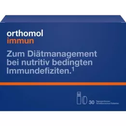 ORTHOMOL Immune drinking bottle/tablet combo pack, 30 pcs