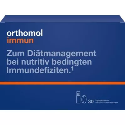 ORTHOMOL Immune drinking bottle/tablet combo pack, 30 pcs ORTHOMOL Immune drinking bottle/tablet combo pack, 30 pcs