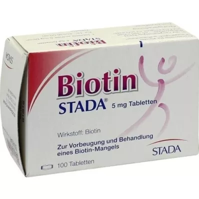 BIOTIN STADA 5 mg tablets, 100 pcs BIOTIN STADA 5 mg tablets, 100 pcs