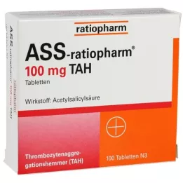 ASS-ratiopharm 100 mg TAH tablets, 100 pcs