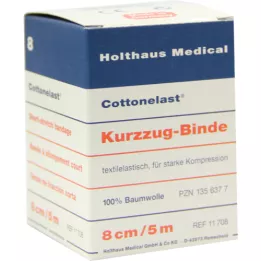 KURZZUGBINDE Cottonelast 8 cmx5 m, 1 piece
