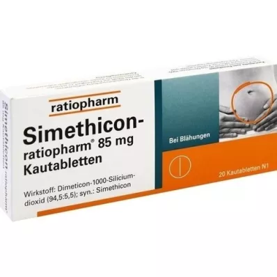 SIMETHICON-ratiopharm 85 mg chewable tablets, 20 pcs