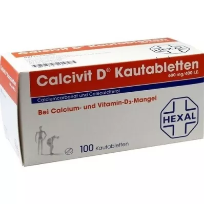 CALCIVIT D Chewable tablets, 100 pcs
