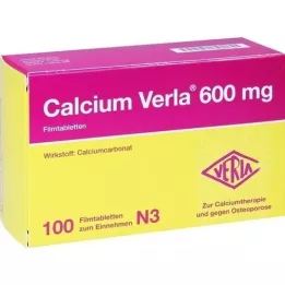 CALCIUM VERLA 600 mg film-coated tablets, 100 pcs