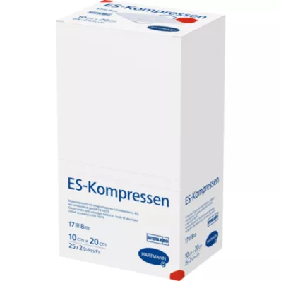 ES-KOMPRESSEN sterile 10x20 cm 8-fold, 25X2 pcs ES-KOMPRESSEN sterile 10x20 cm 8-fold, 25X2 pcs