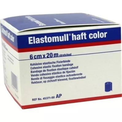 ELASTOMULL haft color 6 cmx20 m fixing paper blue, 1 pc ELASTOMULL haft color 6 cmx20 m fixing paper blue, 1 pc