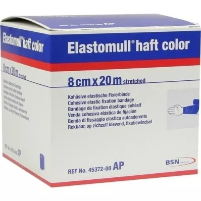 ELASTOMULL haft color 8 cmx20 m fixing paper blue, 1 pc ELASTOMULL haft color 8 cmx20 m fixing paper blue, 1 pc
