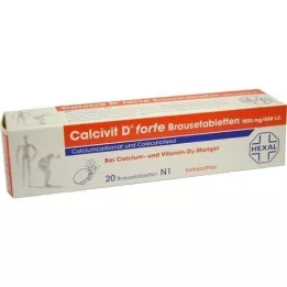 CALCIVIT D forte effervescent tablets, 20 pcs