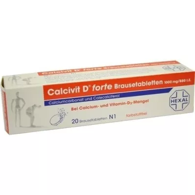 CALCIVIT D forte effervescent tablets, 20 pcs