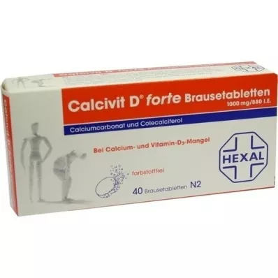 CALCIVIT D forte effervescent tablets, 40 pcs CALCIVIT D forte effervescent tablets, 40 pcs