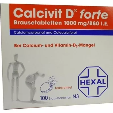 CALCIVIT D forte effervescent tablets, 100 pcs