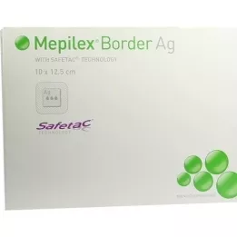 MEPILEX Border Ag foam connection 10x12.5 cm sterile, 5 pcs