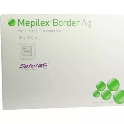 MEPILEX Border Ag foam connection 10x12.5 cm sterile, 5 pcs