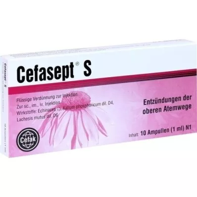 CEFASEPT S injection solution, 10 pcs