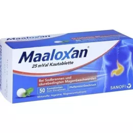 MAALOXAN 25 mVal chewable tablets, 50 pcs