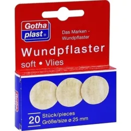 GOTHAPLAST Wundpfl.soft fleece 2.5 cm, 20 pcs