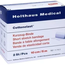 KURZZUGBINDE Cottonelast 10 cmx5 m, 2 pieces