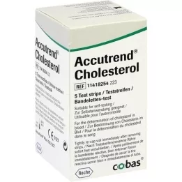 ACCUTREND Cholesterol test strips, 5 pcs