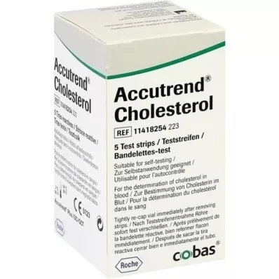 ACCUTREND Cholesterol test strips, 5 pcs