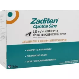 ZADITEN ophtha sine 0.25 mg/ml eye drops single dose, 50 pcs