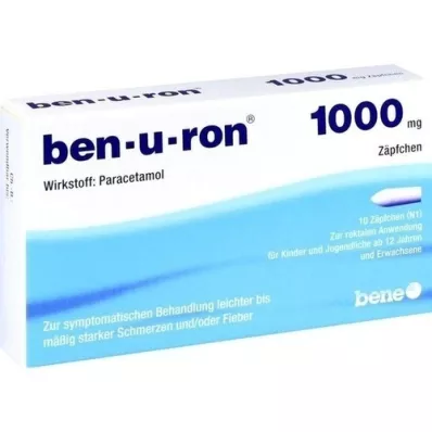 BEN-U-RON 1,000 mg suppositories, 10 pcs BEN-U-RON 1,000 mg suppositories, 10 pcs