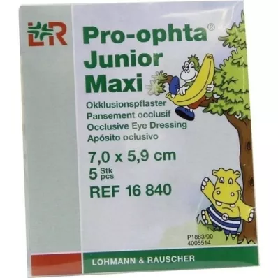 PRO-OPHTA Junior maxi occlusion plaster, 5 pieces
