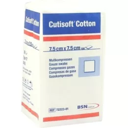 CUTISOFT Cotton compr.7.5x7.5 cm non-sterile, 100 pcs