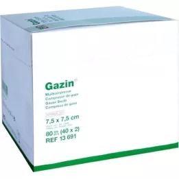 GAZIN Gauze comp. 7.5x7.5 cm sterile 12-fold, 40x2 pcs