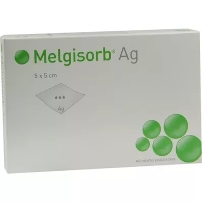 MELGISORB Ag bandage 5x5 cm, 10 pcs MELGISORB Ag bandage 5x5 cm, 10 pcs