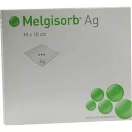 MELGISORB Ag bandage 10x10 cm, 10 pcs