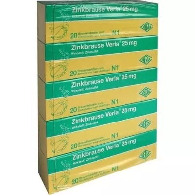 ZINKBRAUSE Verla 25 mg effervescent tablets, 100 pcs ZINKBRAUSE Verla 25 mg effervescent tablets, 100 pcs