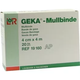 MULLBINDEN GEKA 4 cmx4 m, 20 pcs