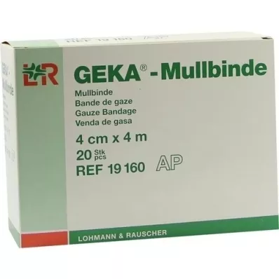 MULLBINDEN GEKA 4 cmx4 m, 20 pcs MULLBINDEN GEKA 4 cmx4 m, 20 pcs