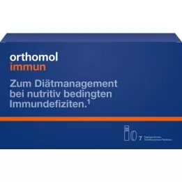 ORTHOMOL Immune drinking bottle/tablet combination pack.