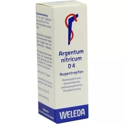 ARGENTUM NITRICUM D 4 eye drops, 10 ml