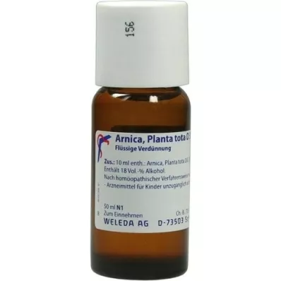 ARNICA PLANTA tota D 3 dilution, 50 ml ARNICA PLANTA tota D 3 dilution, 50 ml