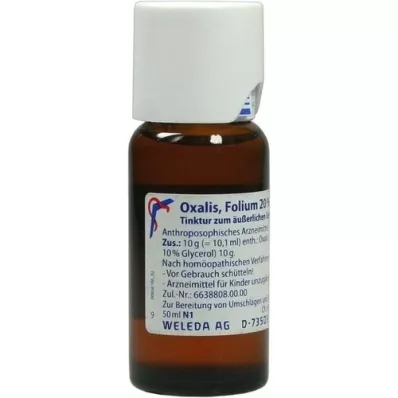 OXALIS FOLIUM 20% external tincture, 50 ml OXALIS FOLIUM 20% external tincture, 50 ml